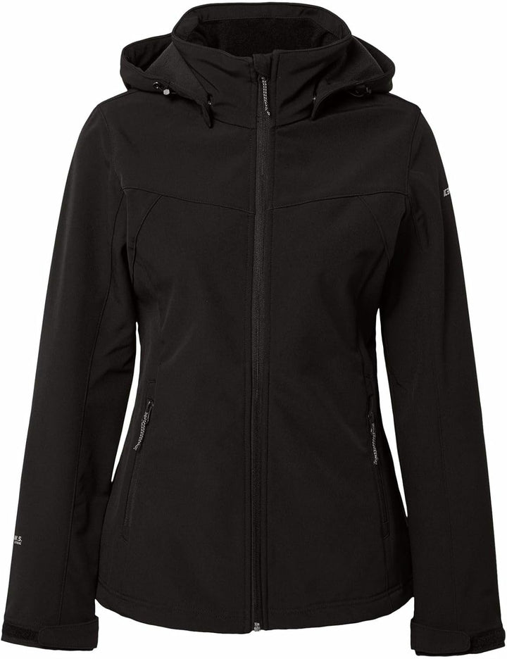 ICEPEAK Damen Brenham Shell Jacket (1er Pack) 40 Schwarz, 40 Schwarz