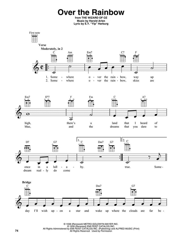 First 50 Songs You Should Play On Ukulele: Noten, Sammelband für Ukulele, Taschenbuch