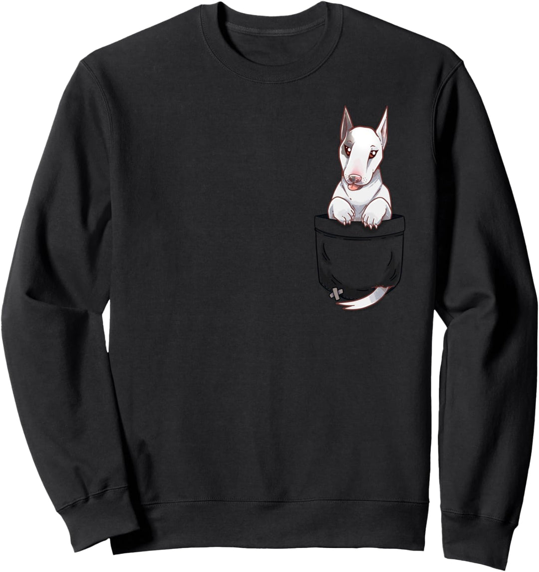 Pocket Cute Bulldog Terrier Hund Sweatshirt