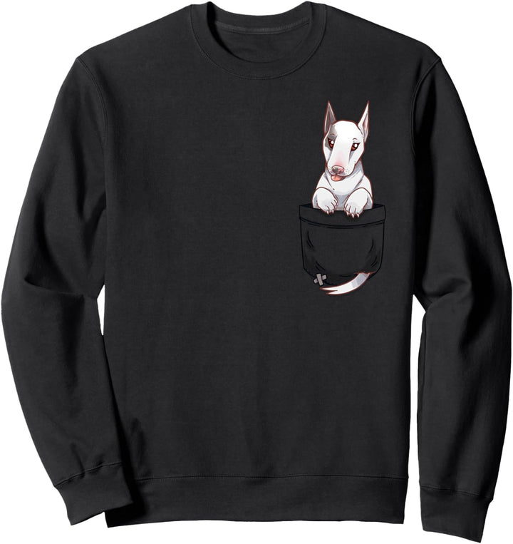 Pocket Cute Bulldog Terrier Hund Sweatshirt