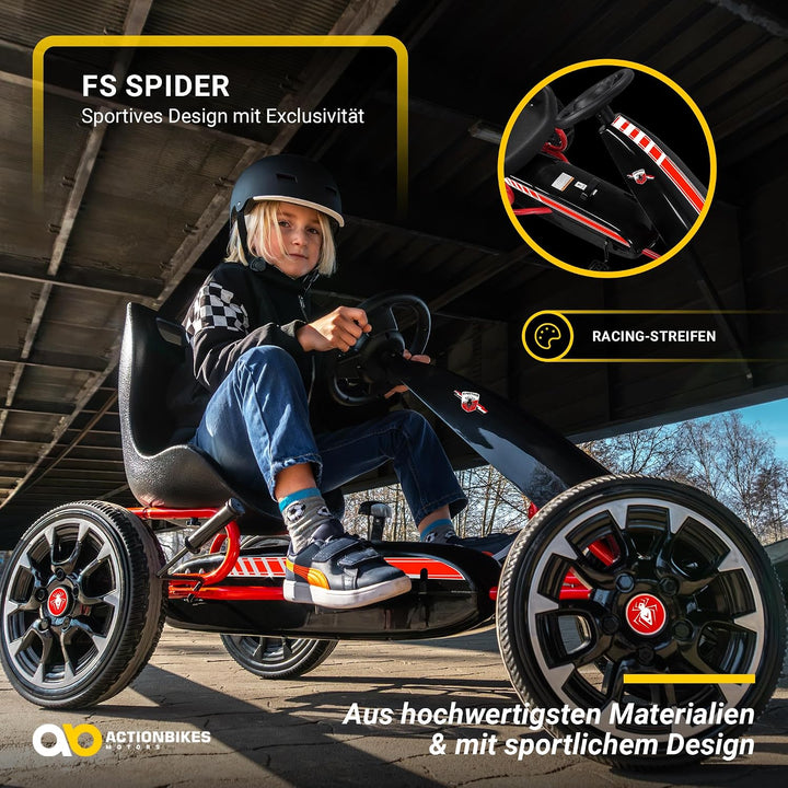 Actionbikes Motors GoKart FS Spider | 2-Rad Antrieb | Handbremse | Kettcar | Go Kart | Kinderauto |