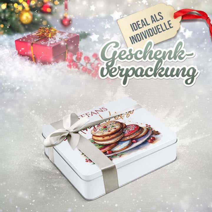 Print Royal PR Geschenkdose mit Name personalisiert - Lieblingskekse - Blechdose bedrucken, Aufbewah