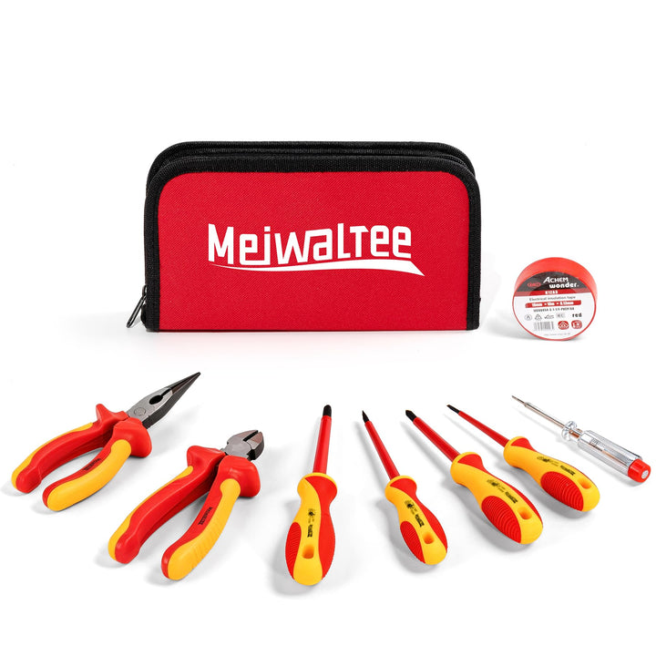 8 tlg VDE Isoliertes Schraubendreher-Set, Professionelles 1000V Isoliertes Elektriker-Werkzeugset, m