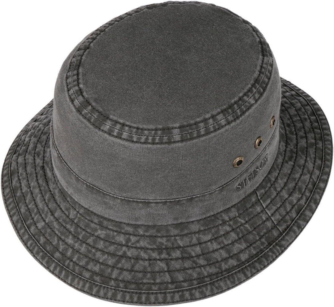 Stetson Reston Freizeithut Damen Herren Schlapphut Bio-Baumwolle Packable Baumwollhut 40-facher UV-S