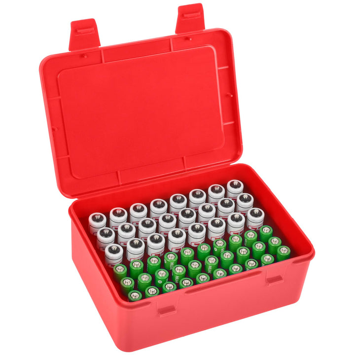 FULLCASE Batteriebox Batterie Aufbewahrungs Organizer für 54 AAA AA Batterien, Batterien aufbewahrun