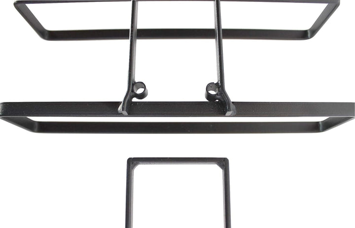DanDiBo Weinregal Metall Schwarz Wandmontage 4-Wine beliebig erweiterbar 2er Set Flaschenständer Fla