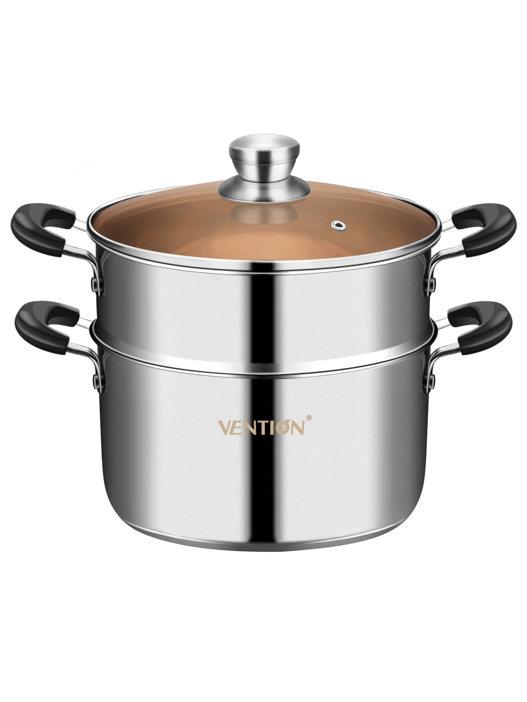 VENTION Kochtopf Dampfgarer Induktion, Couscoustopf 20 cm, 2,8 litres Induktion 20 Cm/2,8 L, Indukti