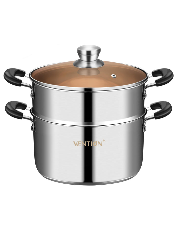 VENTION Kochtopf Dampfgarer Induktion, Couscoustopf 18 cm, 2 litres Induktion 18 Cm/2 L, Induktion 1