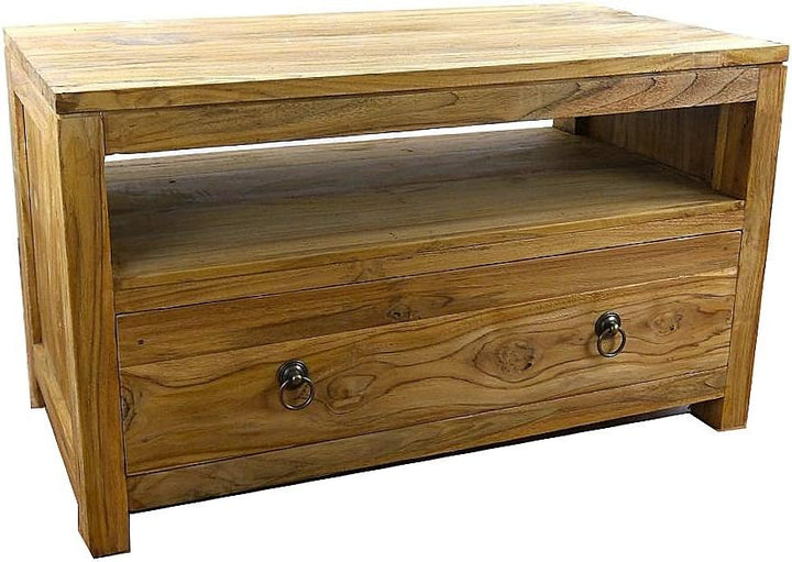 livasia Java Sideboard aus Teakholz | TV-Bank aus Massivholz | Phonoschrank/HiFi-Möbel der Marke Asi