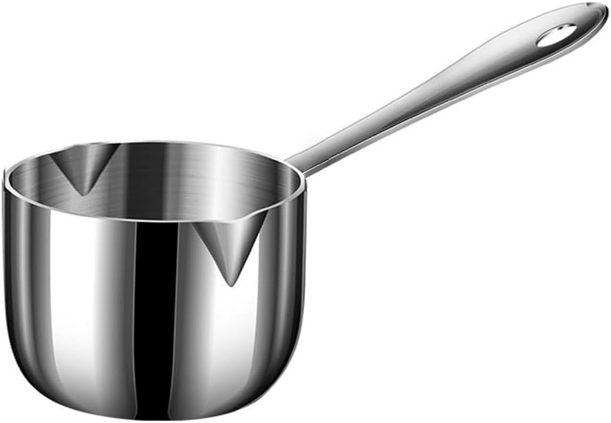 Edelstahl-Milchtopf, Topf, Sosse, klein, Stielkasserolle, antihaftbeschichtet, 160 ml, 160 Ml