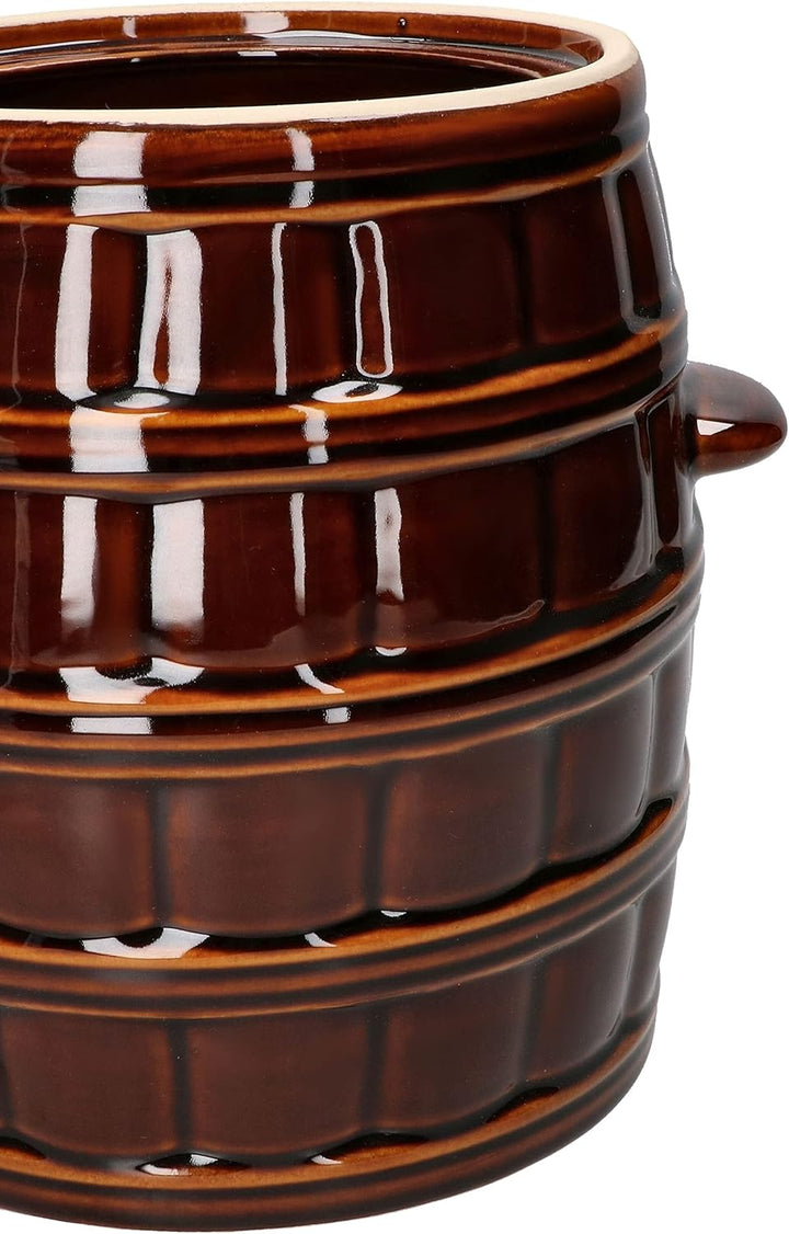 KOTARBAU® Keramiktopf 8 L Steinguttopf Sauerkrauttopf zum Einlegen von Speisen, 8 L