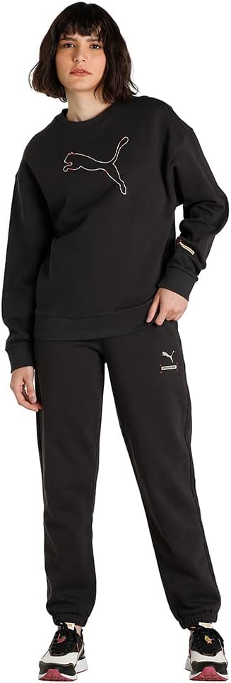 PUMA Damen Better Sportswear Crew Sweat L Schwarz (Phantom Black), L Schwarz (Phantom Black)