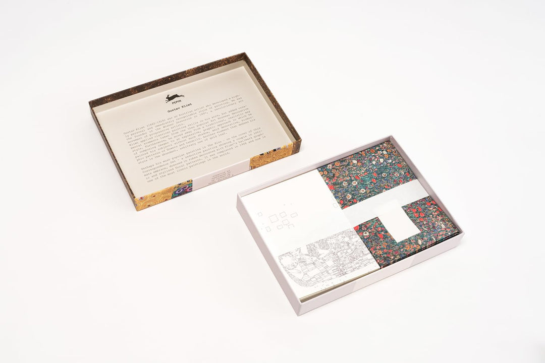 Gustav Klimt: Korrespondenz Set / Briefpapier Set / Set de Correspondance (Correspondence Set), Gebu