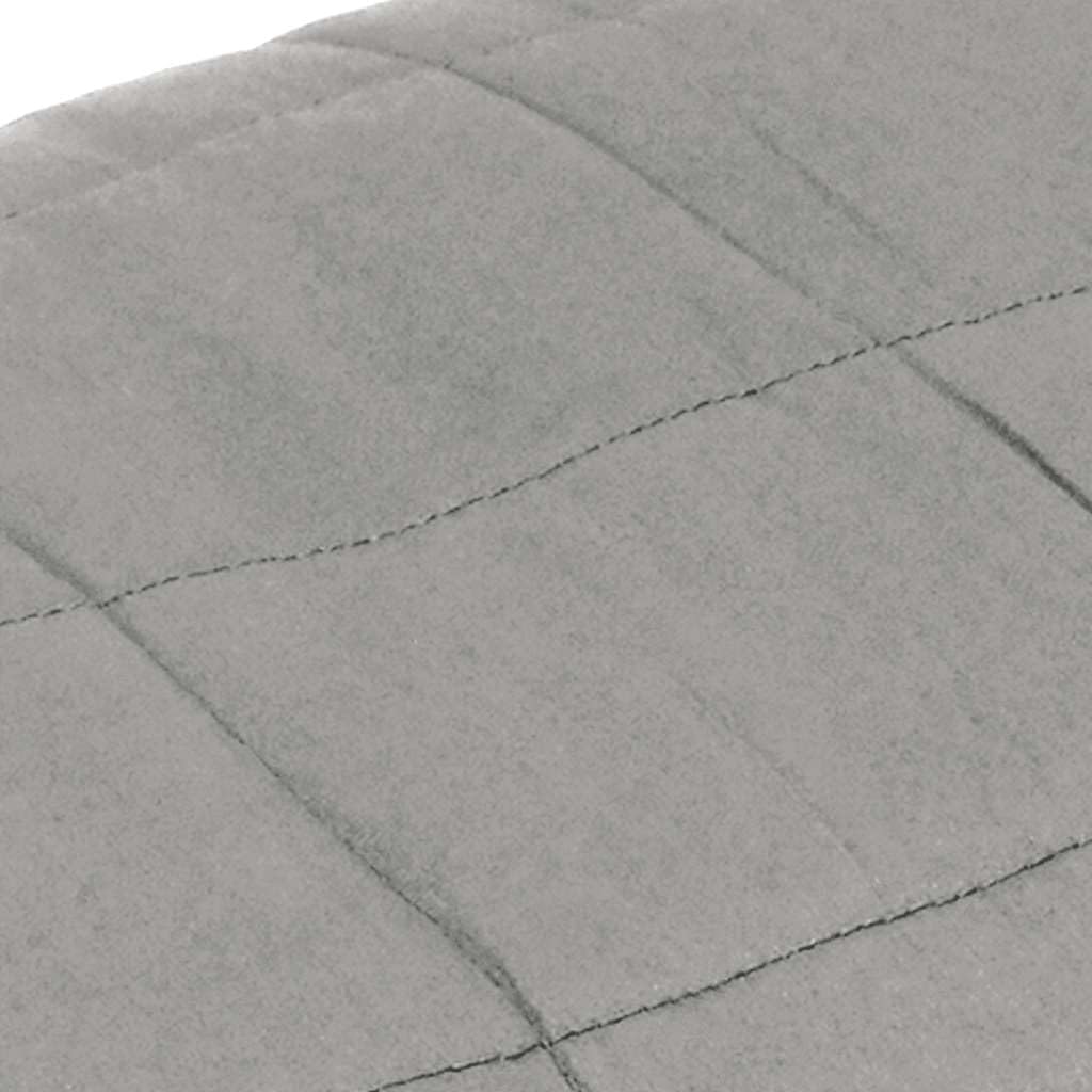 Gewichtsdecke Grau 150x200 cm 7 kg Stoff, Bequemer Stoff, Gleichmässige Gewichtsverteilung, Praktisc