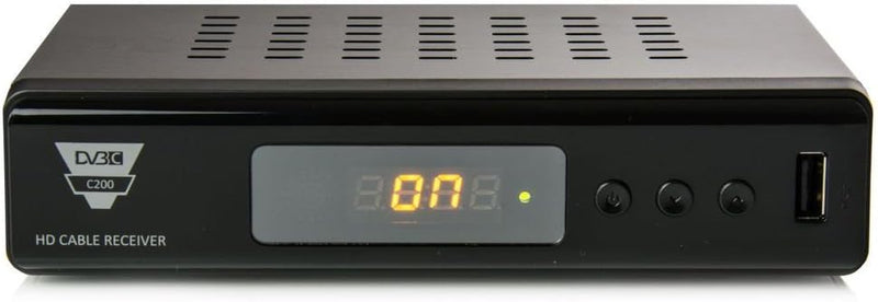 RED OPTICUM C200 HD Kabelreceiver I Digitaler Kabel-Receiver HD mit LED-Display - EPG - HDMI - USB -