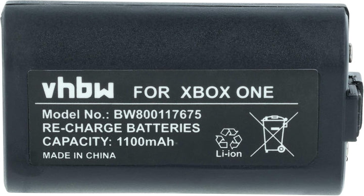 vhbw 2X Akku kompatibel mit Microsoft Xbox One Controller, Xbox One Elite Controller (1100mAh, 3V, L