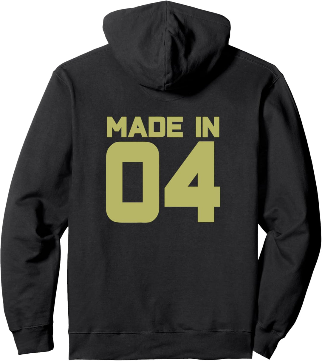 Hergestellt im Jahr 2004 04. Geburtstag Pullover Hoodie