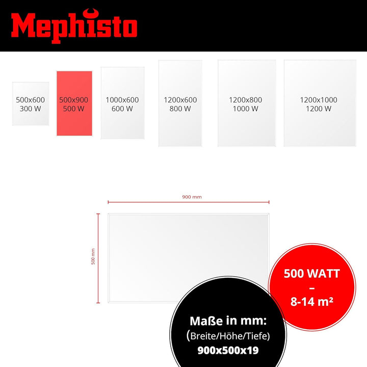 Mephisto Infrarot Heizung Wand- Decken-Standheizung energiesparend Elektroheizung inkl. Fernbedienun