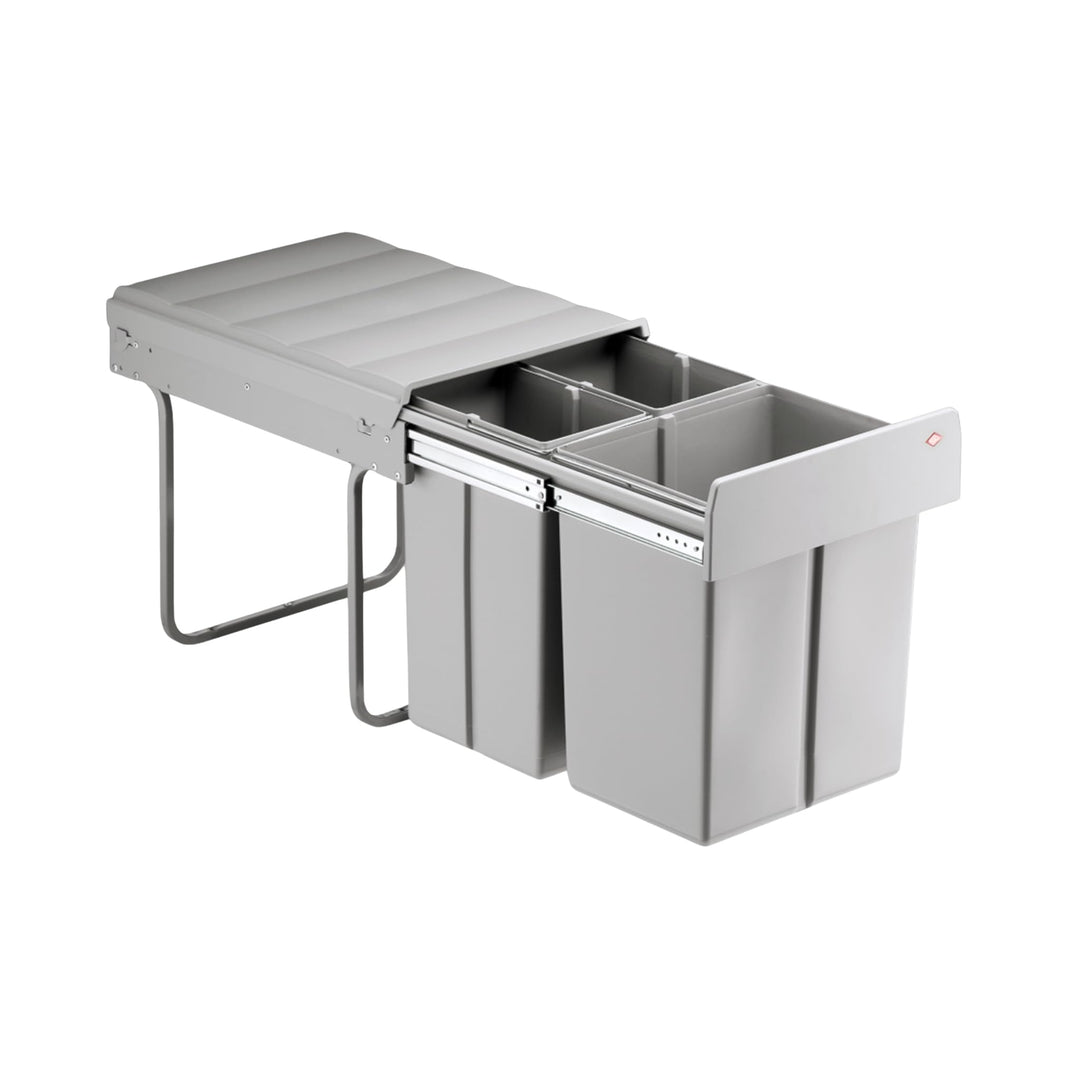 Naber Bio Trio Maxi 40 DT. Abfallsammler, alugrau.
