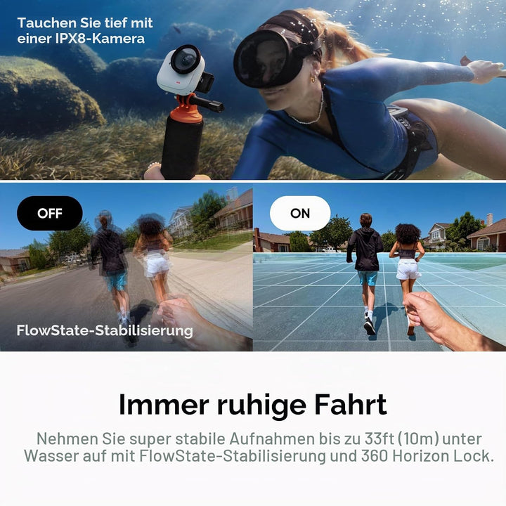 Insta360 GO Ultra Creator-Bundle Nachtschwarz - freihändige 4K Mini-Cam, leicht &amp; mobil, top bei wen