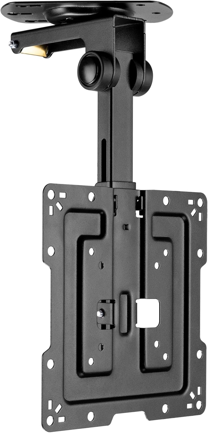RICOO Monitor und TV Deckenhalterung für Fernseher 19-43 Zoll, Klappbar, Schwenkbar Höhenverstellbar