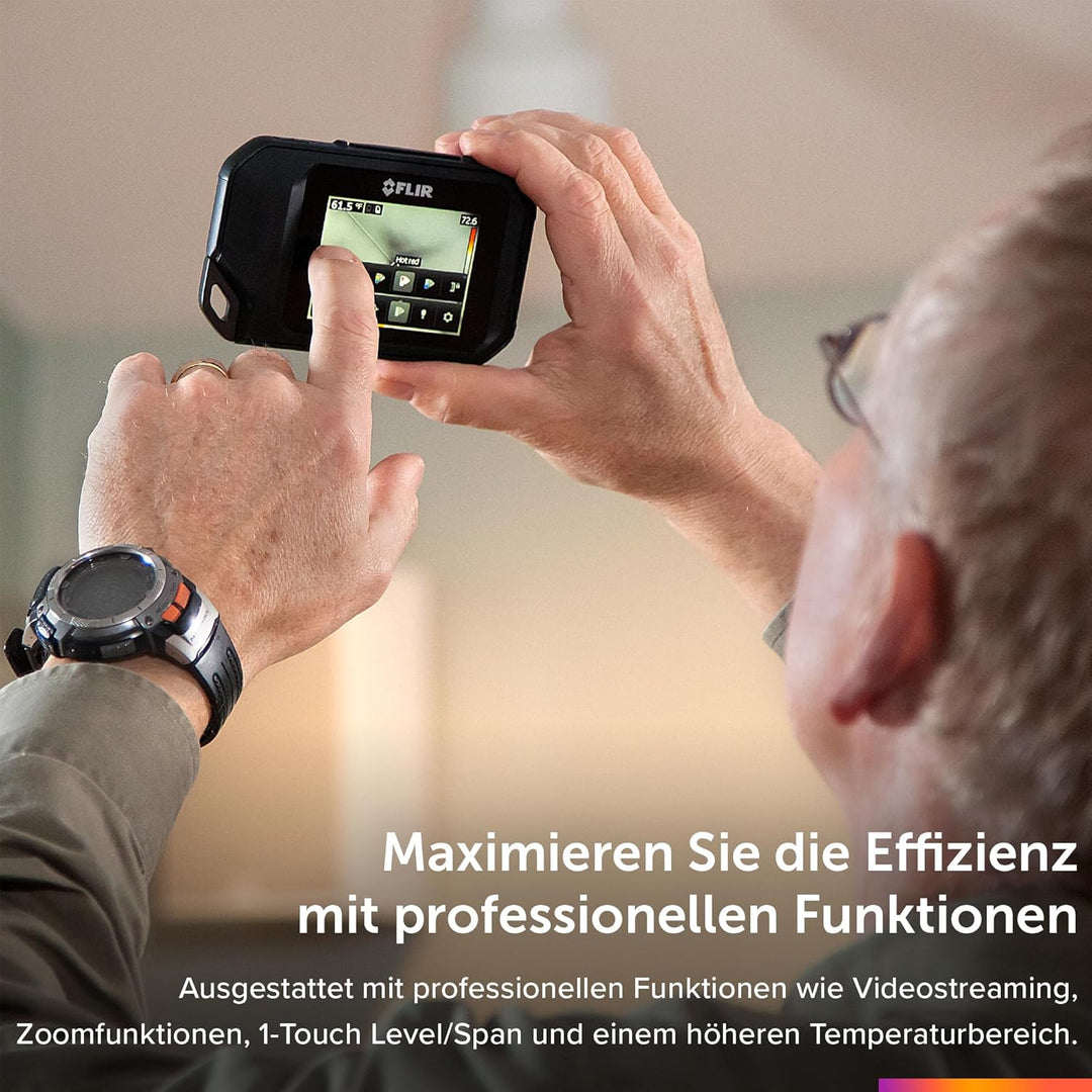 FLIR C5, Profi-Thermokamera, leistungsstark und kompakt mit WLAN, misst Temperaturen bis 400 °C (752