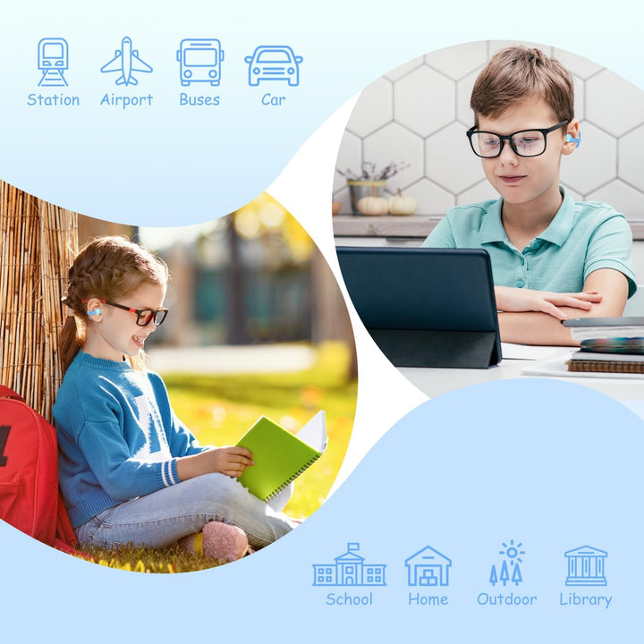 BANIGIPA Kinder True Wireless Earbuds, offene Ohrhörer für, leicht und bequem, 85 dB gesunde Lautstä