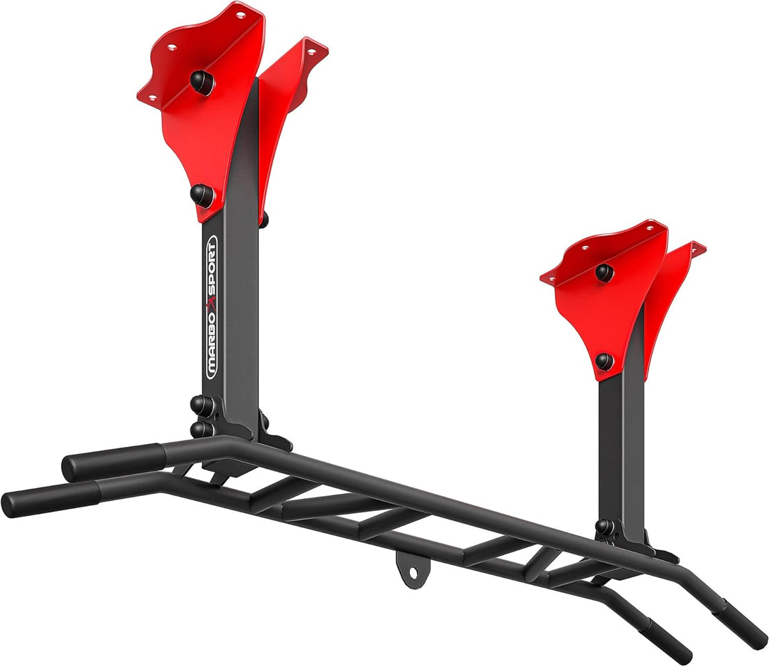 Marbo Sport multifunktionelle Klimmzugstange zur Wand- und Deckenmontage mit Boxsackhalterung