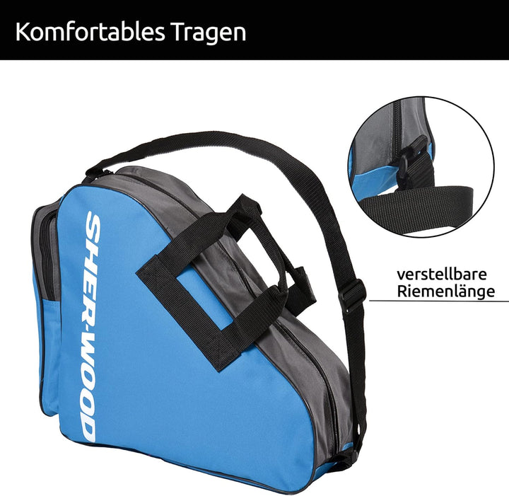Sherwood Schlittschuhtasche, Inliner-Tasche für Erwachsene und Kinder, Eishockey-Bag, ideal für Roll