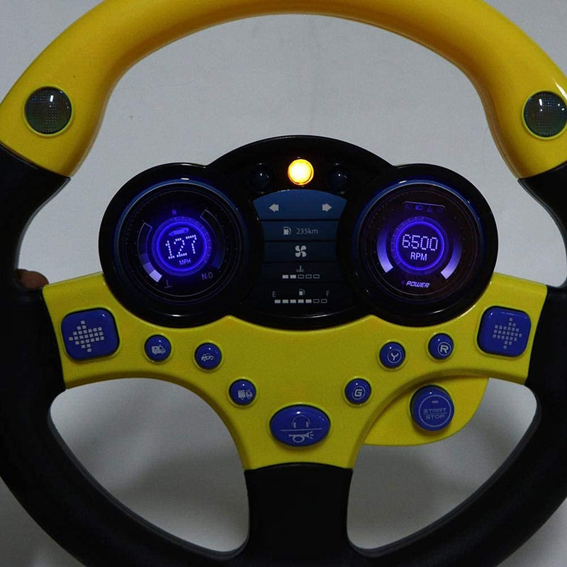 Lenkrad Spielzeug Beifahrer Auto Spielzeug mit Musik und Licht Kind Kinder fahren Lernspielzeug Musi