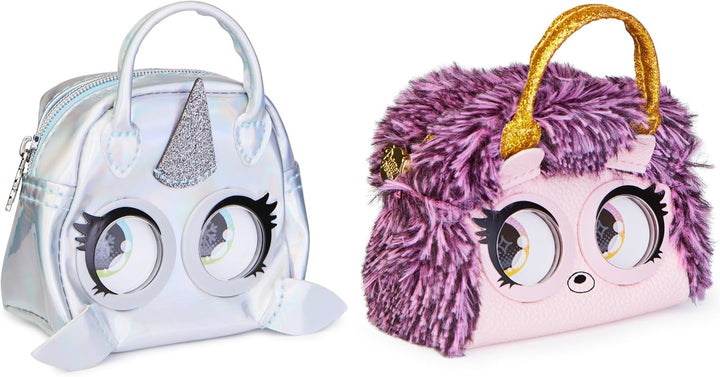 Purse Pets Micro – 2 Mikrofone – Mini-Begleiter für Handtaschen – 2 kleine Tiere zum Aufhängen Gürte