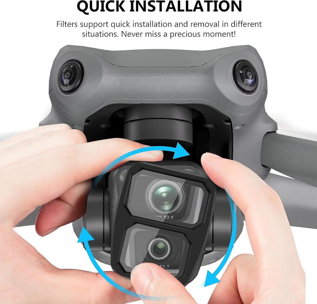 STARTRC Air 3 ND Filter, Polfilter Kamera Objektiv Filter Set kompatibel für DJI Air 3 Zubehör (UV C