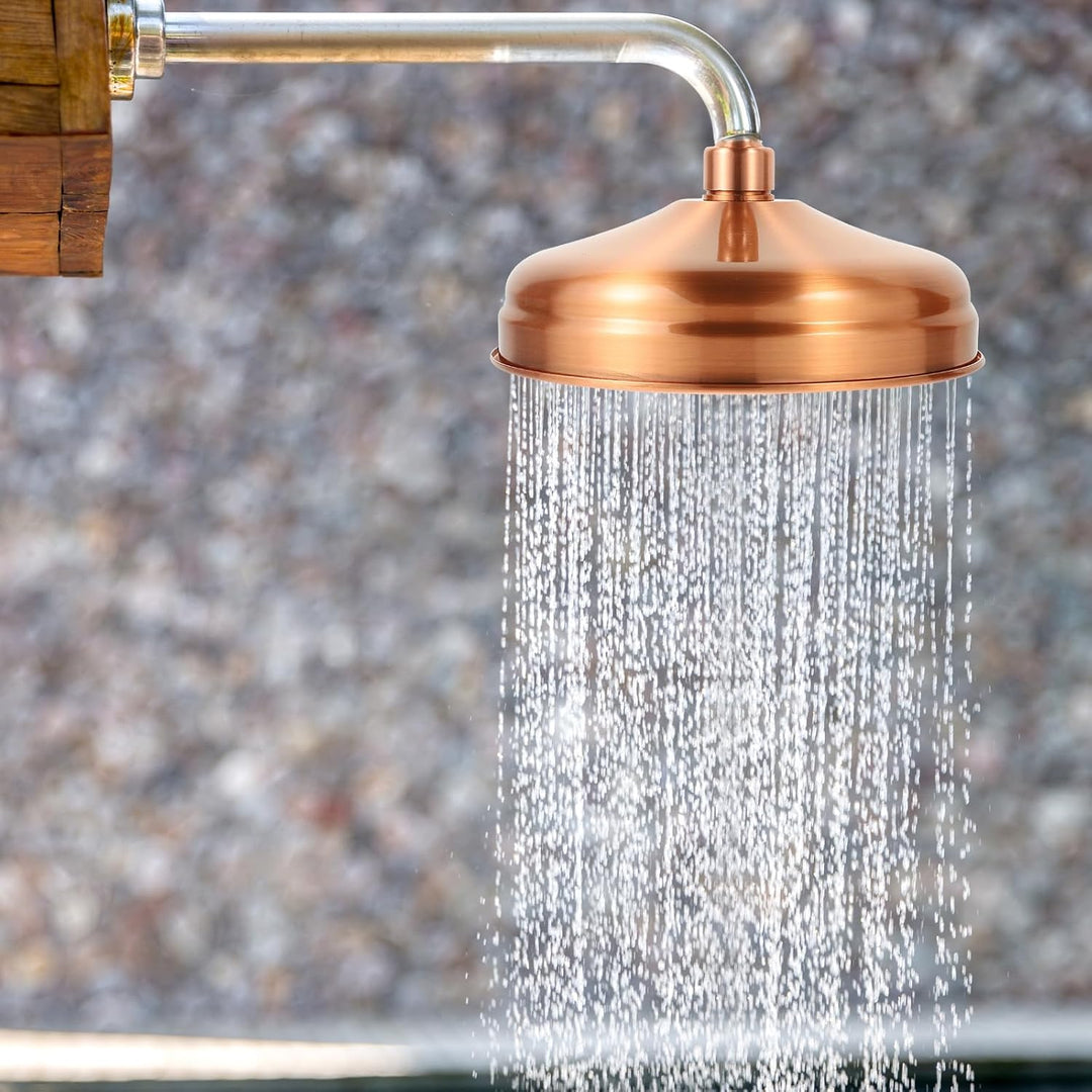 DOITOOL Kupfer Wasserkopf mit hohem Druck Regendusche Vintage Retro Dusche Sprinkler Ersatzdüse für