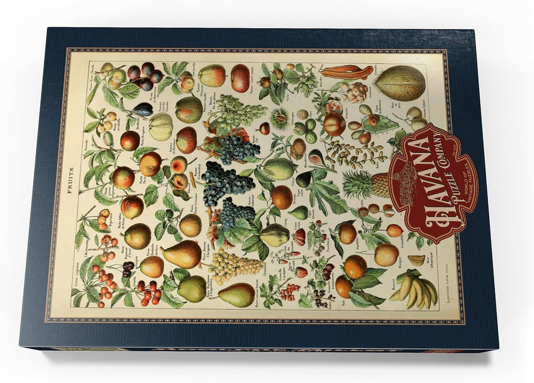 Fructus - Früchte für alle, Vintage Art Poster, Adolphe Millot - Premium 1000 Teile Puzzle - MyPuzzl