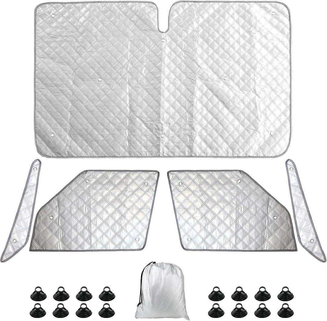 Auto Frontscheibe Sonnenschutz Ersatz für 2021-2026 VW T7 VW T7 California, Faltbar Sonnenschirm Abd