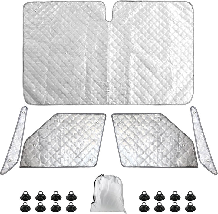 Auto Frontscheibe Sonnenschutz Ersatz für 2021-2026 VW T7 VW T7 California, Faltbar Sonnenschirm Abd
