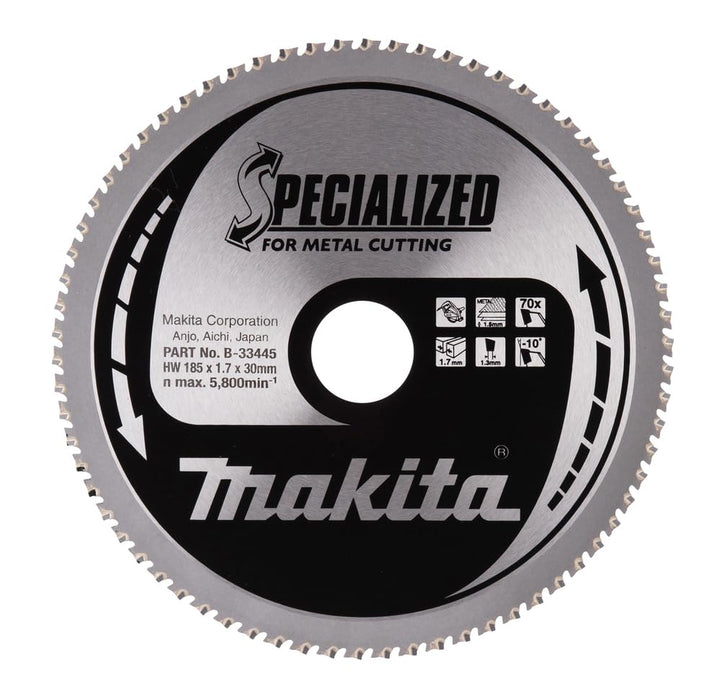 Makita Specialized Saegeblatt, 185 x 30 mm, 70Z, B-33445