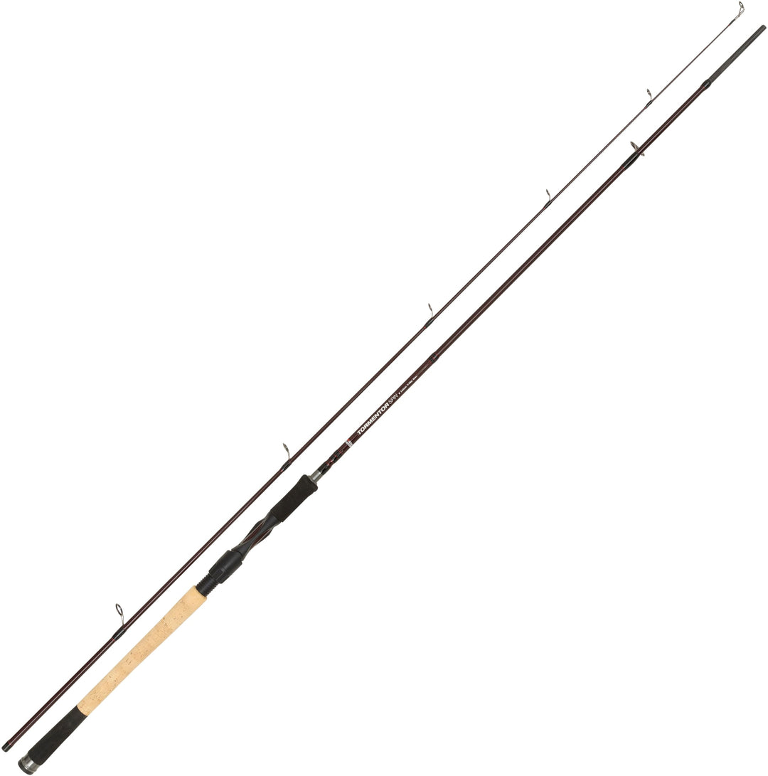 Abu Garcia Tormentor Spinnrute – Dünner Blank, hochwertiger Korkgriff, Allround-Raubfischrute 2.74m