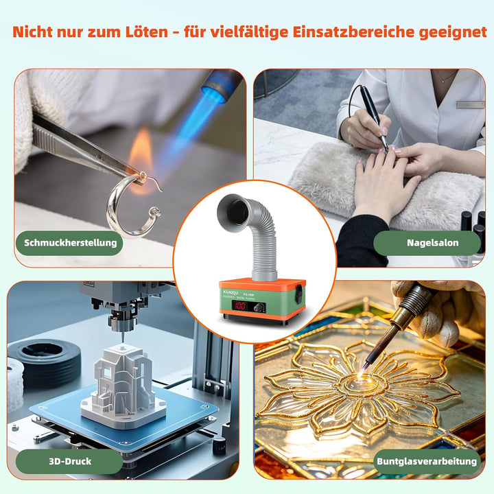 Lötrauchabsaugung, Desktop-Rauchdämpfer mit 3-stufigen HEPA- und Aktivkohlefiltern zum Löten, Leiter