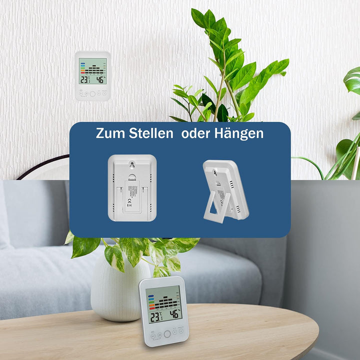 TFA Dostmann Thermo-Hygrometer digital innen, 30.5046.02, Max.-Min-Funktion, 12-Std.-Luftfeuchtigkei