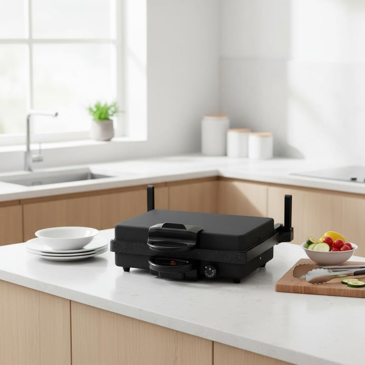 SHOV Multigrill Tandir 2000W Black Edition mit Granit-Beschichtung, Ober-/Unterhitze, 5-stufiger The