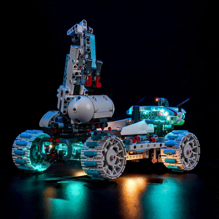 Fernbedienung Licht-Kit Kompatibel mit Lego Lunar Outpost Moon Rover Space Vehicle 42211 (Kein Model