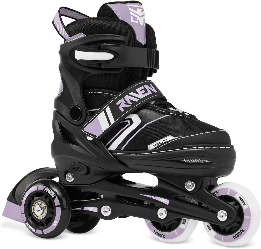 RAVEN Verstellbare 4in1 Inlineskates-Schlittschuhe-Rollschuhe-Triskates Helixi 34-37 (21cm-23,5cm) H