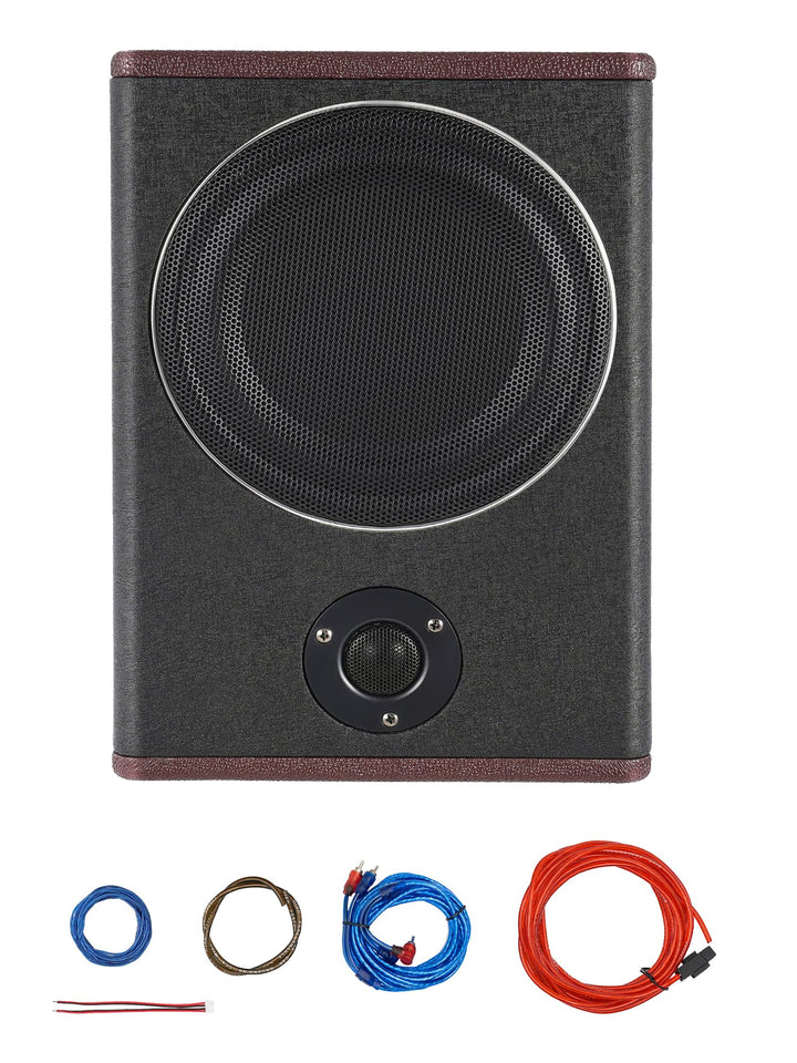 ACROSSPART 8" Untersitz Subwoofer Auto 600W 12V Aktiv Subwoofer Auto Flachsubwoofer Underseat Bass A