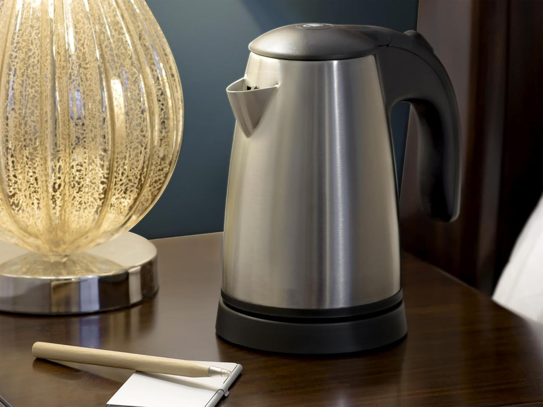 Corby Kensington 0.6L Kettle in Brushed Steel - EU Plug