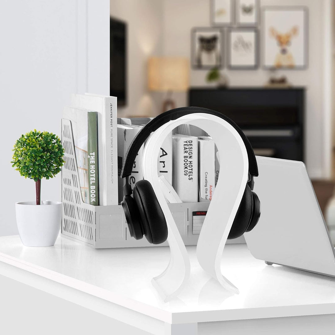 Geekria Acryl Omega Kopfhörerständer, Gaming Headset Halter, Schreibtisch Display Aufhänger, kompati