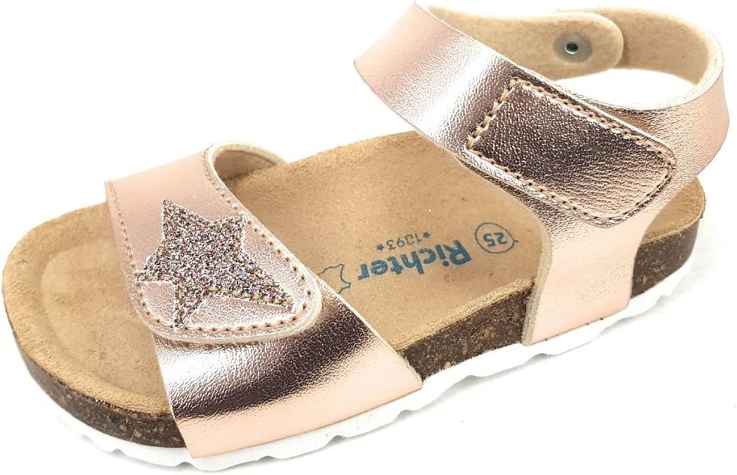Richter Kinderschuhe Mädchen Sandaletten Sandale Blau Freizeit 26 EU Salmon Multicolor, 26 EU Salmon