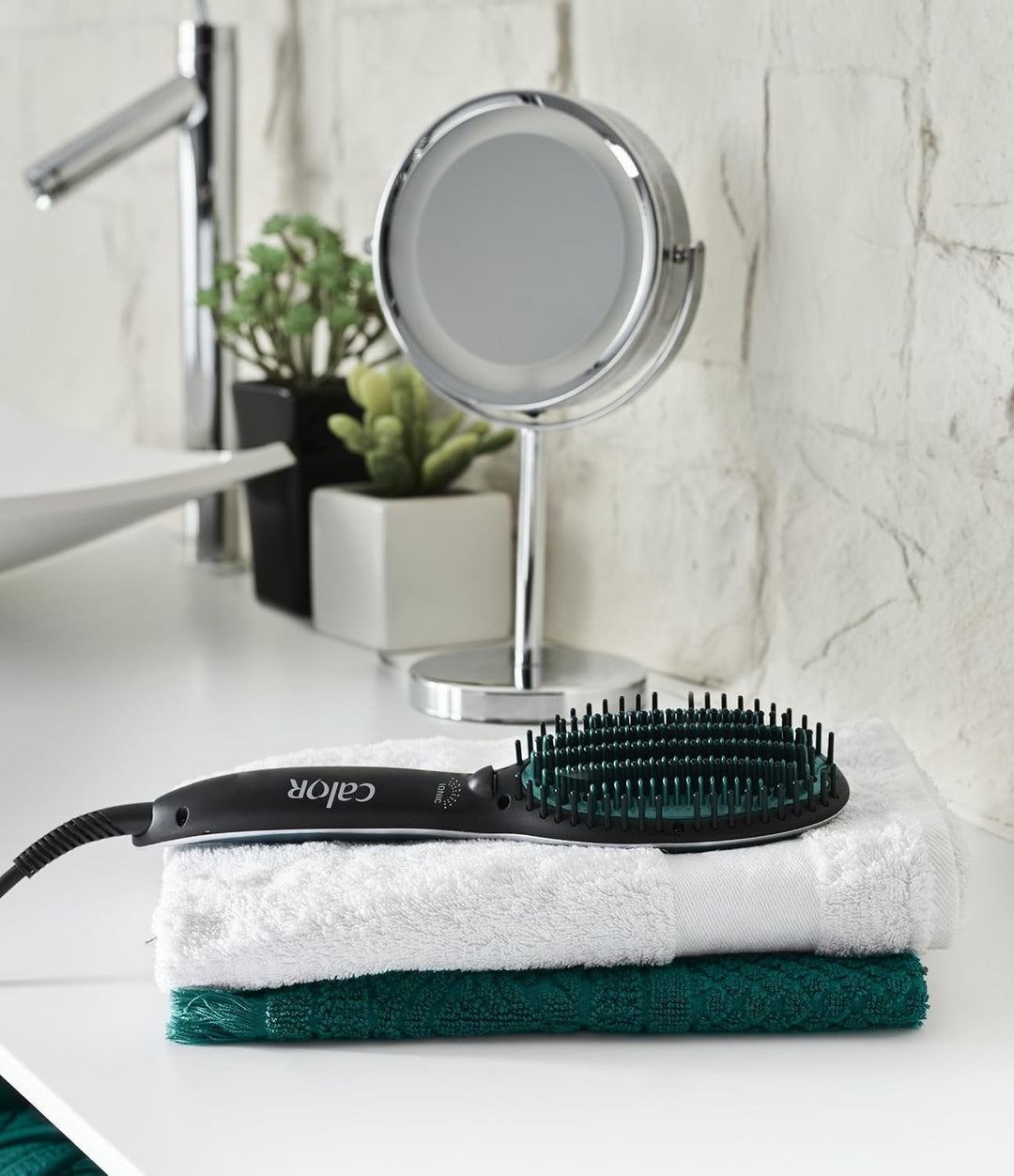 Calor CF5820C0 Glättbürste Power Straight speziell für krauses und krauses Haar