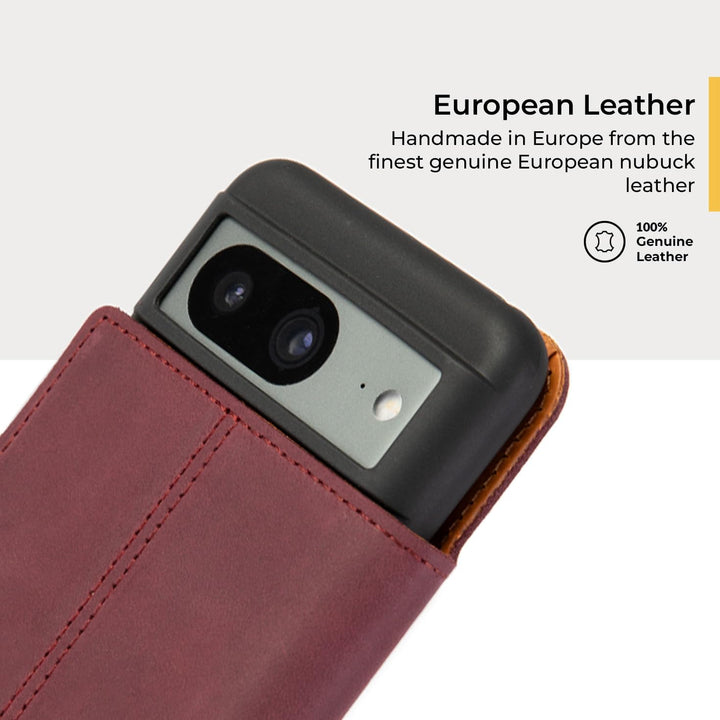 Snakehive Schutzhülle/Klapphülle echt Lederhülle mit Standfunktion, Handmade in Europa für Google Pi