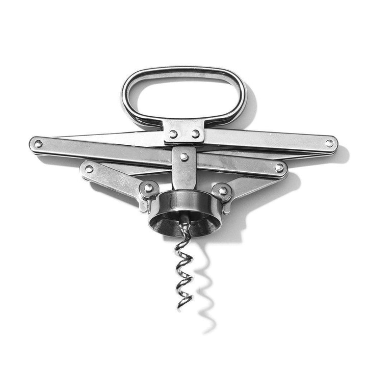 Alessi Socrates Korkenzieher, Edelstahl, Silber, 6.7 x 15.5 x 9 cm